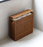 PPバスケット　フタ付トイレットペーパーボックス　38×14×H36　ユティル