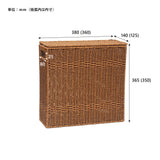 PPバスケット　フタ付トイレットペーパーボックス　38×14×H36　ユティル