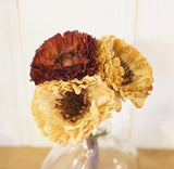 ストローフラワーバンドルE3799　造花19cm　ドライフラワー風造花