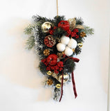 クリスマスリース　クリスマススワッグ20×26cm　6174レッド