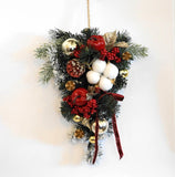 クリスマスリース　クリスマススワッグ20×26cm　6174レッド