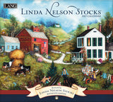 2027 USAカレンダー 壁掛け　LANG　LINDA NELSON STOCKS　リンダネルソン
