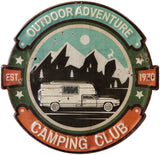 サインプレート　ティンプレート　CAMPING CLUB