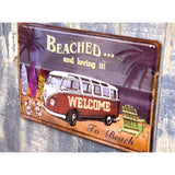 サインプレート　ティンプレート　BEACHED　Z135
