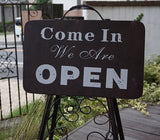 オープンクローズスタンド　ブラウン　OPEN/CLOSED　#7052　看板