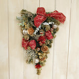 クリスマスリース　クリスマススワッグ25×45cm　6152
