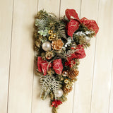 クリスマスリース　クリスマススワッグ25×45cm　6152