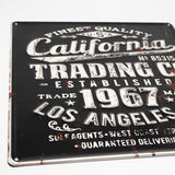 デザインボードメタル　California　ブラック  ＃153627　サインプレート
