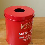 MERCURY　マーキュリー　ブリキサニタリーペーパーホルダー　レッド