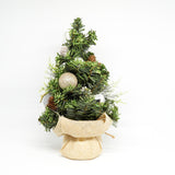 クリスマスツリー　ゴールドベルグリーンラメミニツリー　32ｃm　X5729